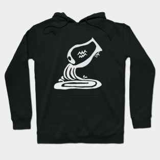 Zodiac - Aquarius (neg image) Hoodie